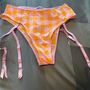 NWT! Savage X Fenty Gingham Print High-waisted Panty.